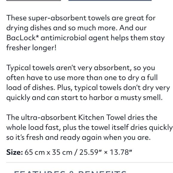 Norwex Kitchen Towel and Kitchen Cloth set of 2 NWT - Picture 5 of 8